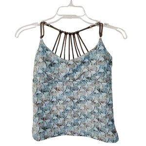 Excellent Used Condition PRANA Women's MERROW TANKINI SEASIDE SAFARI Medium